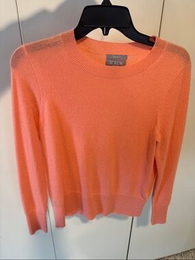J. Crew Cashmere light Coral Crewneck Sweater